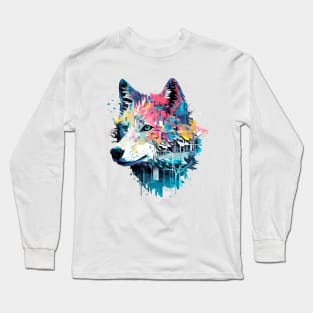 Wolf Alpha Animal World Predator Wild Nature Wilderness Long Sleeve T-Shirt